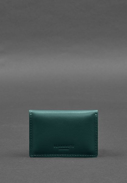 Кожаный кард-кейс 9.0 зеленый краст BN-KK-9-malachite фото