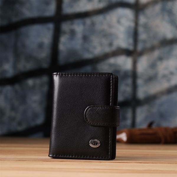 Мужской кошелек вертикального формата из натуральной кожи ST Leather 23095 Чёрный 23095 фото