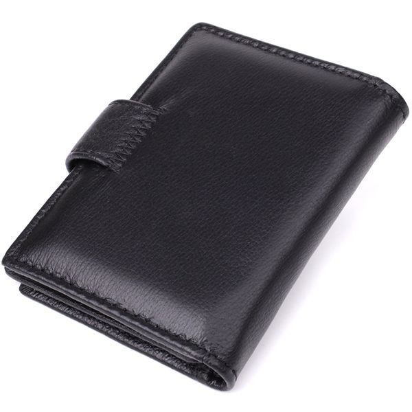 Мужской кошелек вертикального формата из натуральной кожи ST Leather 23095 Чёрный 23095 фото