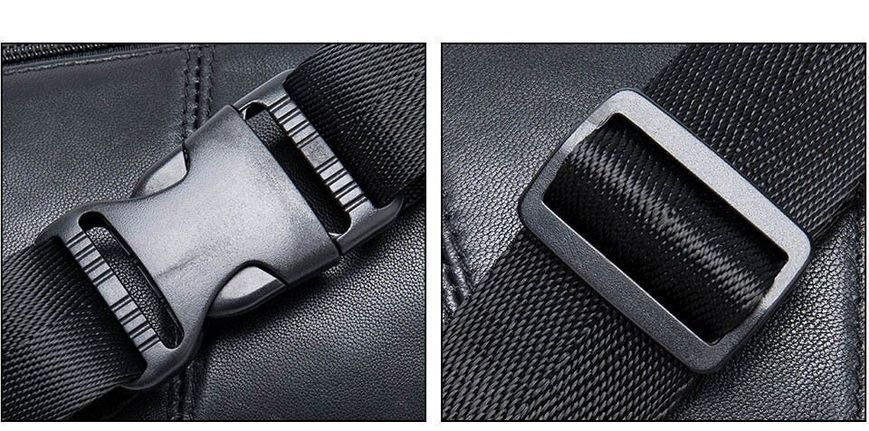 Сумка поясная из овечьей кожи Vintage 20205 Чёрная 20205 фото