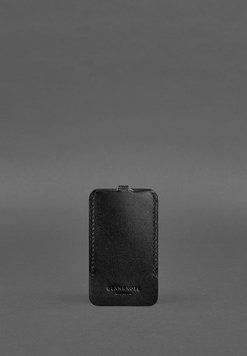 Кожаная ключница 1.0 чёрная Краст BN-KL-1-g фото