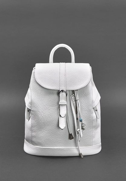 Кожаный женский рюкзак Олсен белый BN-BAG-13-white фото