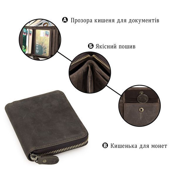 Кошелек мужской Vintage 14224 Коричневый 14224 фото