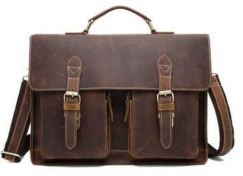 Портфель мужской из кожи Vintage 14774 Коричневый 14774 фото