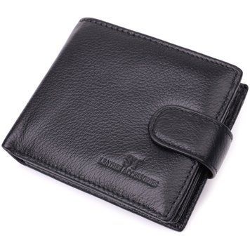 Кошелек для мужчин зручного размера из натуральной кожи ST Leather 22461 Чёрный 22461 фото