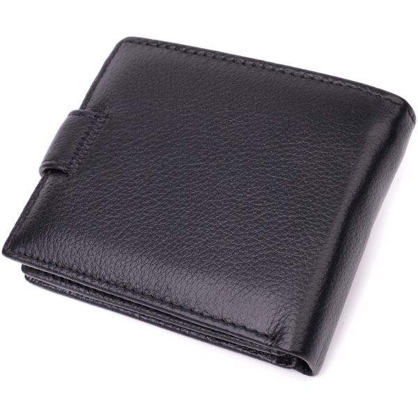 Кошелек для мужчин зручного размера из натуральной кожи ST Leather 22461 Чёрный 22461 фото