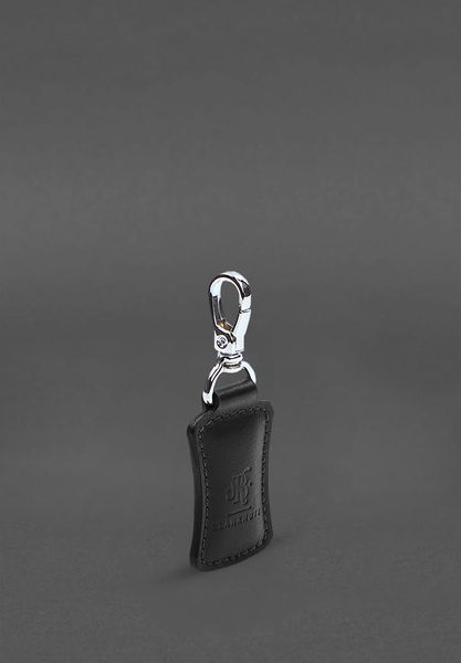 Шкіряний брелок Premium Чорний BN-BK15-g фото