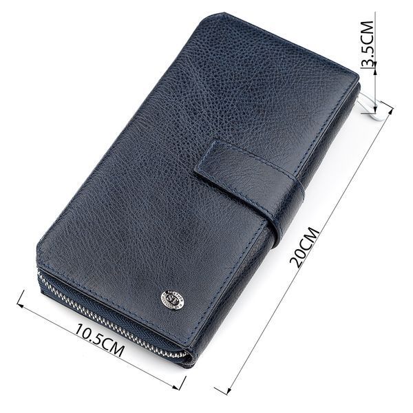 Мужской кошелек ST Leather 18454 (ST128) кожаный Синий 18454 фото