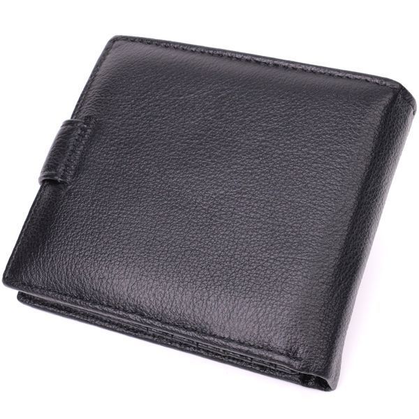 Мужской трендовый бумажник из натуральной кожи ST Leather 22553 Черный 22553 фото