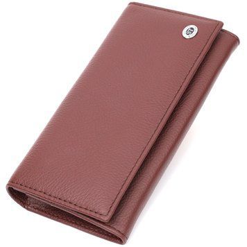 Практичный и женственный кошелек из натуральной кожи ST Leather 19428 Бордовый 19428 фото