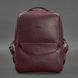 Кожаный женский городской рюкзак на молнии Cooper марсала флотар BN-BAG-19-marsala фото 6