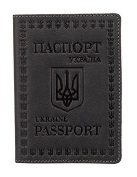 Кожаная обложка для паспорта европейского качества Shvigel 16132 Серый 16132 фото