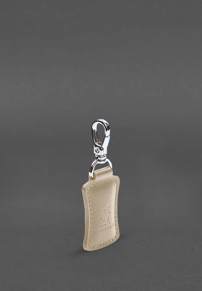Шкіряний брелок Premium Світло-бежевий BN-BK15-light-beige фото