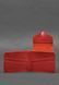 Кожаное портмоне 4.2 на кнопке красный BN-PM-4-2-red фото 3