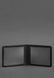 Кожаная обложка для удостоверения с гербом черная BN-IDC-2-g фото 3
