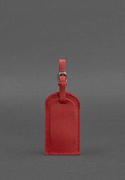 Кожаная бирка для багажа 2.0 Красная BN-TAG-2-red фото