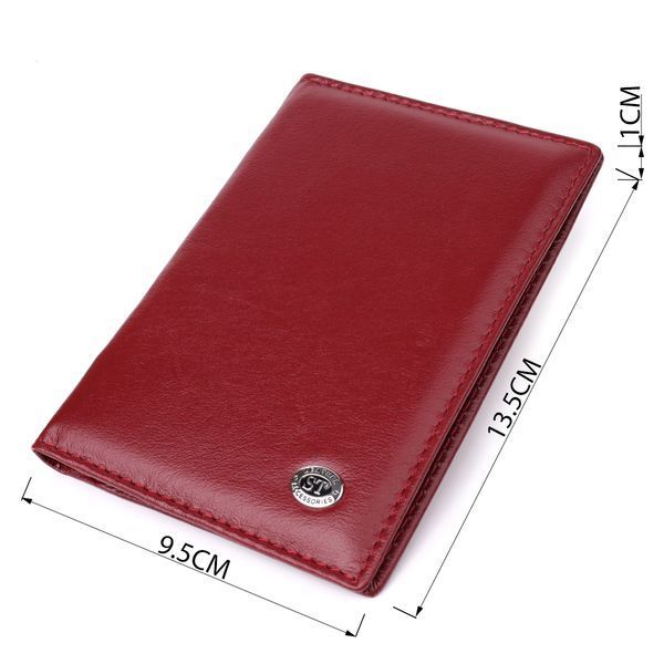 Обложка на паспорт универсального формата из натуральной кожи ST Leather 23079 Чёрный 23079 фото