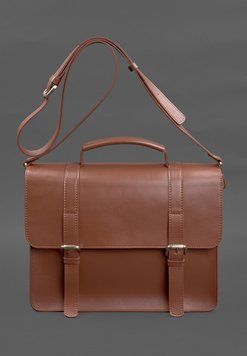 Шкіряна сумка-портфель Porte світло-коричневий BN-BAG-58-k фото
