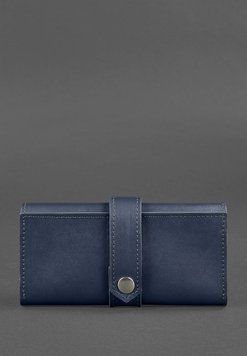 Шкіряне портмоне 3.0 темно-синє BN-PM-3-navy-blue фото