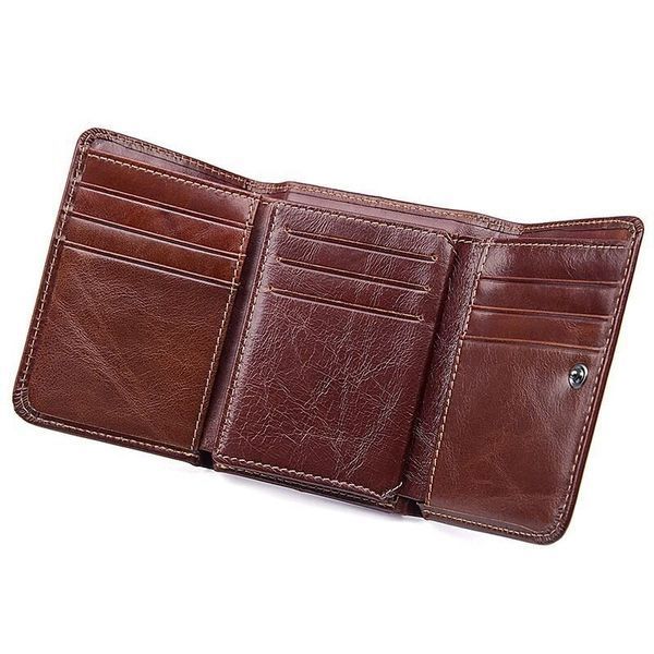 Кошелек мужской кожаный Vintage 14648 Коричневый 14648 фото