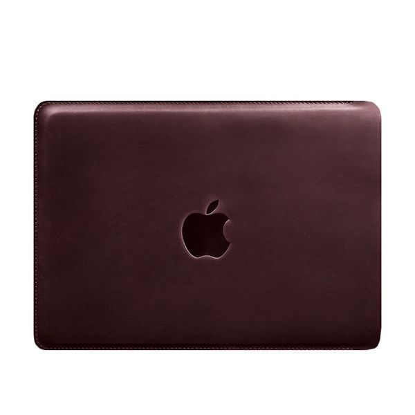 Шкіряний чохол для MacBook 13 дюйм Бордовий Crazy Horse BN-GC-7-vin-kr фото