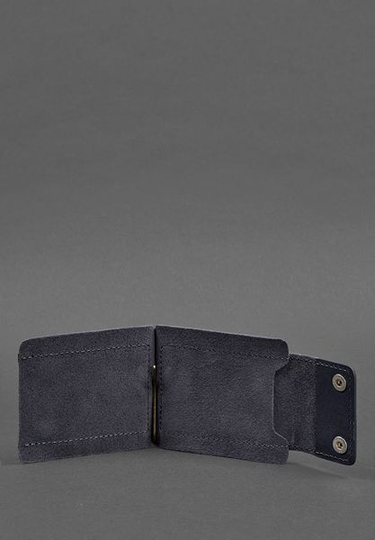 Мужское кожаное портмоне 10.0 зажим для денег темно-синий BN-PM-10-navy-blue фото