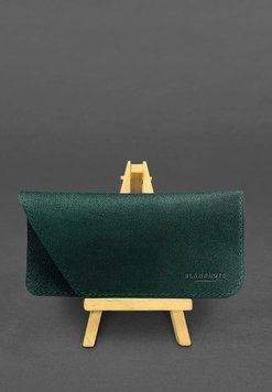 Шкіряний чохол для окулярів Зелений Краст BN-GC-23-malachite фото