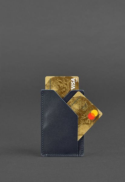 Шкіряний кард-кейс 8.0 темно-синій BN-KK-8-navy-blue фото