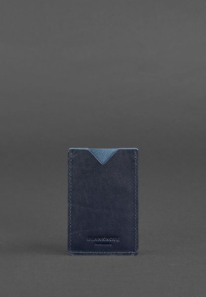 Шкіряний кард-кейс 8.0 темно-синій BN-KK-8-navy-blue фото