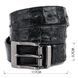 Ремінь класика з натуральної шкіри крокодила CROCODILE LEATHER 18018 Чорний 18018 фото 4