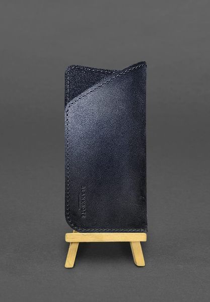 Кожаный чехол для очков Темно-синий Краст BN-GC-23-navy-blue фото