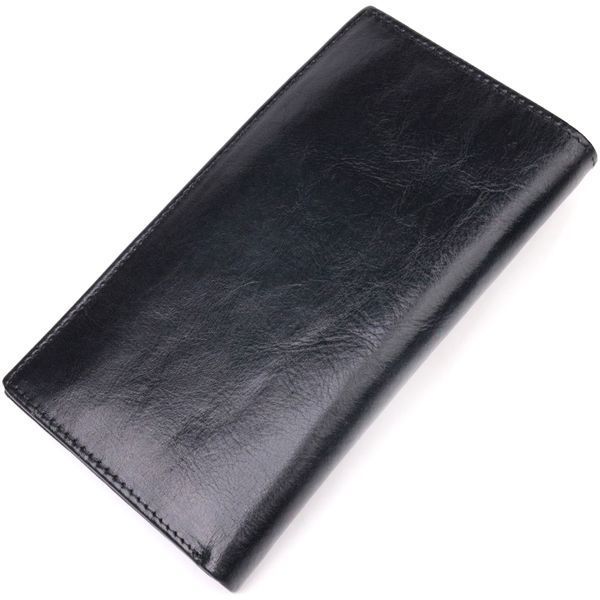 Вертикальный кошелек для мужчин из натуральной кожи ST Leather 19420 Чёрный 19420 фото