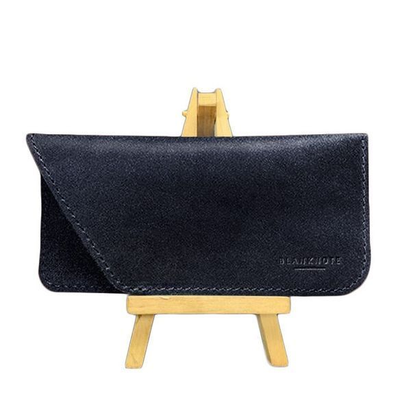 Кожаный чехол для очков Темно-синий Краст BN-GC-23-navy-blue фото
