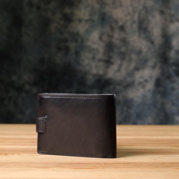 Кошелек мужской из гладкой натуральной кожи Tony Perotti 20853_1 (396A-Q nero) Чёрный 20853_1 фото