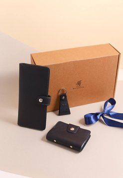 Набор кожаных аксессуаров Кейптаун BN-set-access-40-navy-blue фото