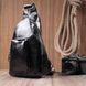 Жіноча сумка з екошкіри з акцентом на текстильну лямку Vintage 22776 Чорний 22776 фото 8