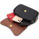 Вечірня жіноча сумка з фігурним клапаном із натуральної шкіри Vintage 22429 Чорна 22429 фото 8