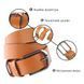 Ремень мужской итальянский GRANDE PELLE 00244 Рыжий 00244 фото 4