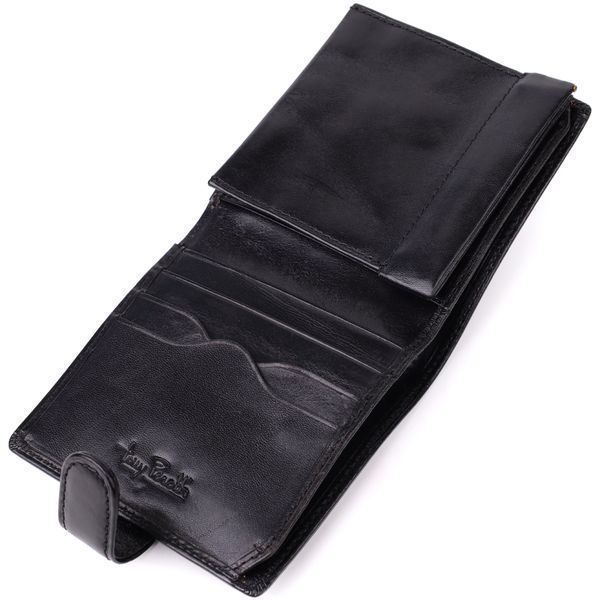 Кошелек унисекс из глянцевой натуральной кожи Tony Perotti 20885_1 (1256 nero) Чёрный 20885_1 фото