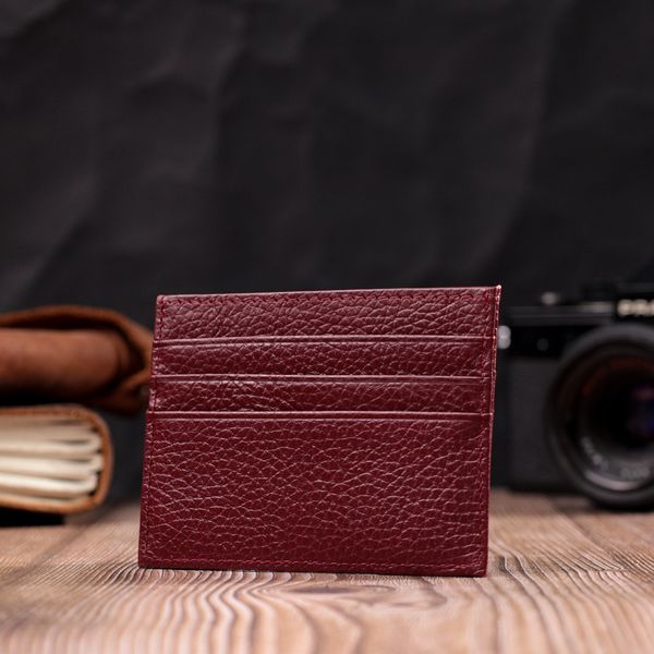 Кард-кейс із натуральної шкіри ST Leather 22446 Бордовий 22446 фото