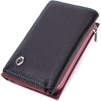 Вместительный женский кошелек из качественной натуральной кожи ST Leather 19463 Разноцветный 19463 фото