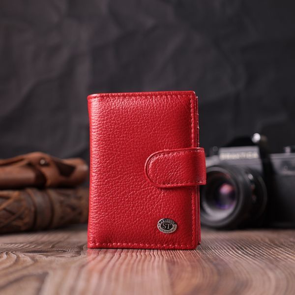 Візитниця з натуральної шкіри ST Leather 22470 Червоний 22470 фото